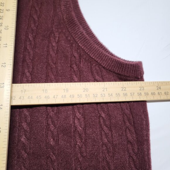 Vintage Dockers Mens Sweater Vest XL Pullover Cable Knit Preppy Academia - Picture 2 of 12